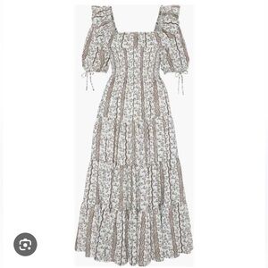 Hill House Corinne Nap Dress, Mocha Provence Floral, Mocha Provence Floral / XXS